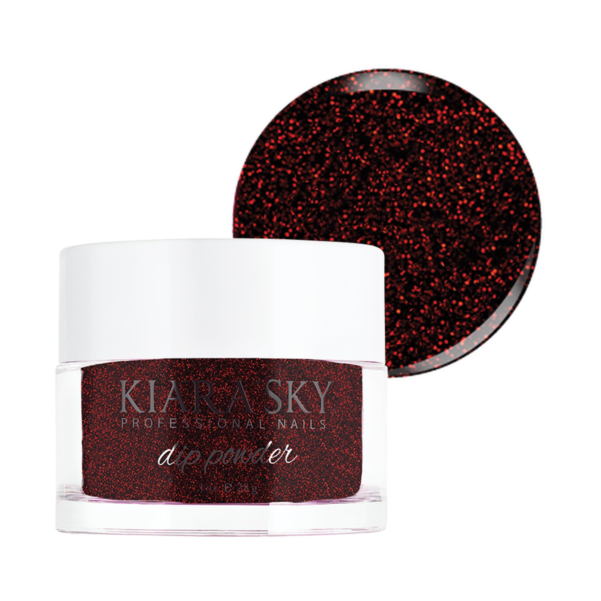 Kiara Sky Dip Powder Red Tones - I'm Bossy (1 oz) | Durable Red Nail Dip Powder