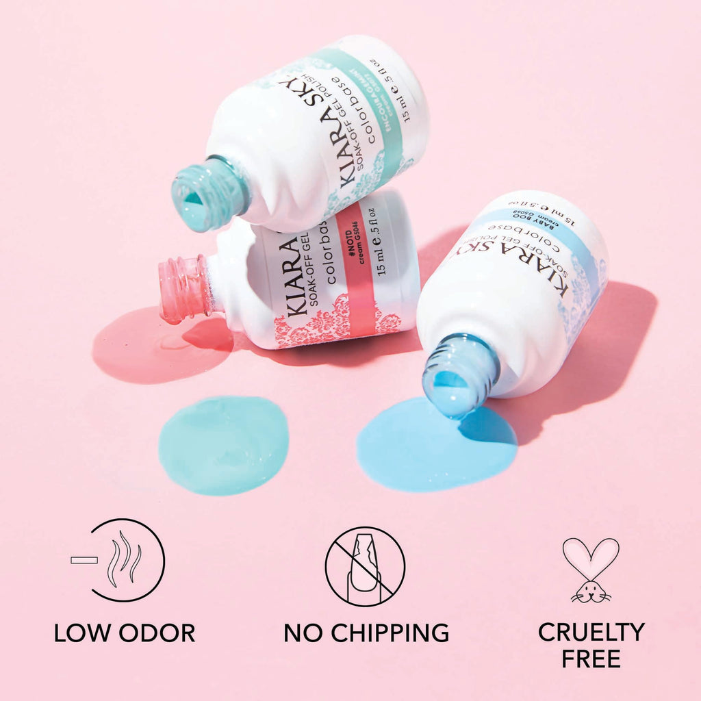 Kiara Sky Gel Polish | Soak-Off All In One 0.5 fl oz | G5019 Cray Grey (Stormy Gray Shade)
