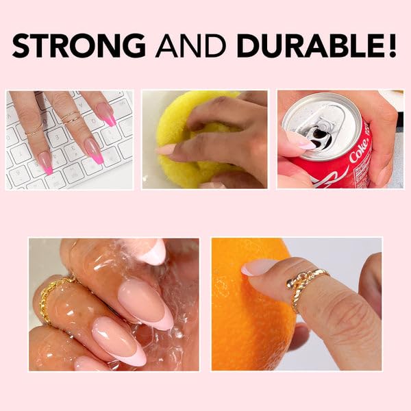 Kiara Sky Press On Nails | XPRESS PRO 100% Acrylic Kit, 30-Piece Almond Medium Prim & Proper