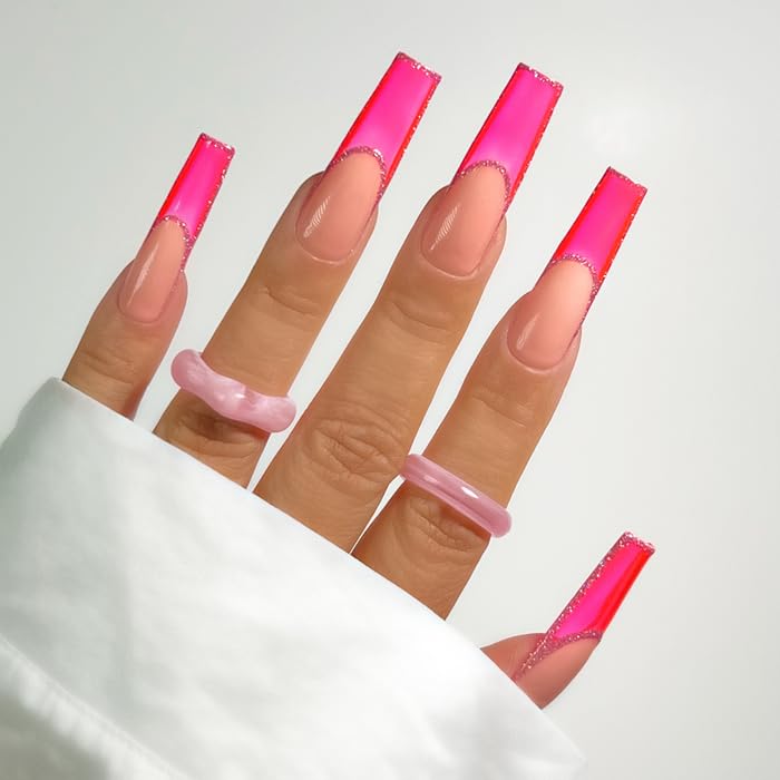 KIARA SKY Jelly Tints Hot Pink Neon Gel Polish 15ml