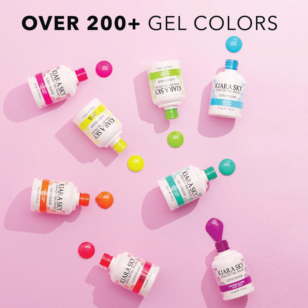 Kiara Sky Gel Polish | Soak-Off All In One 0.5 fl oz | G5019 Cray Grey (Stormy Gray Shade)