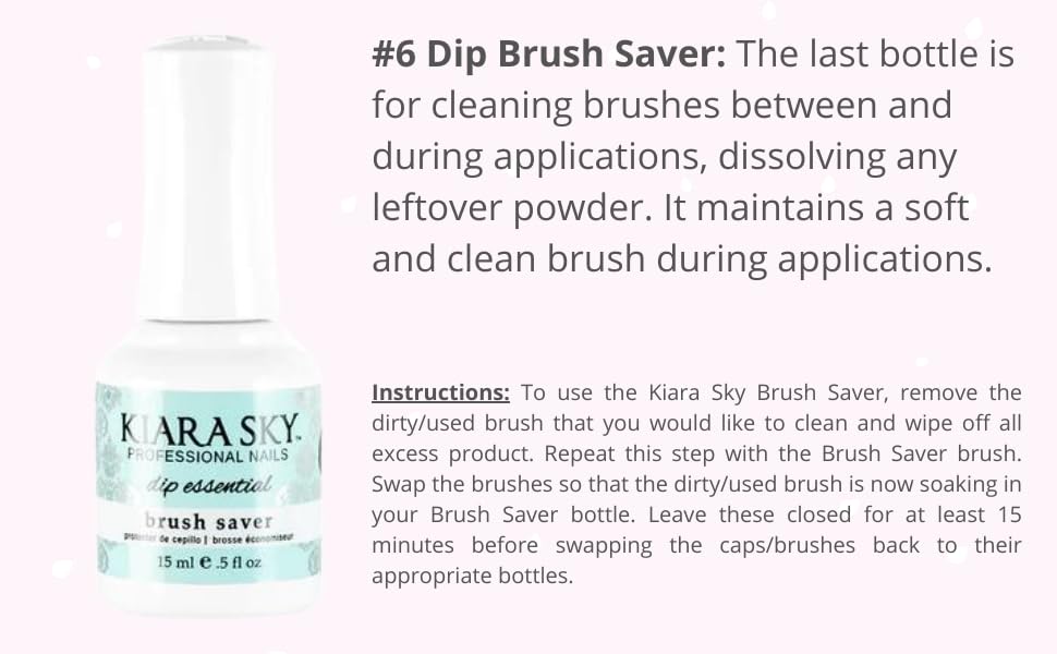 Kiara Sky Professional Dip Liquid Essentials Starter Kit 0.5 fl oz – Long Lasting Nail Gels