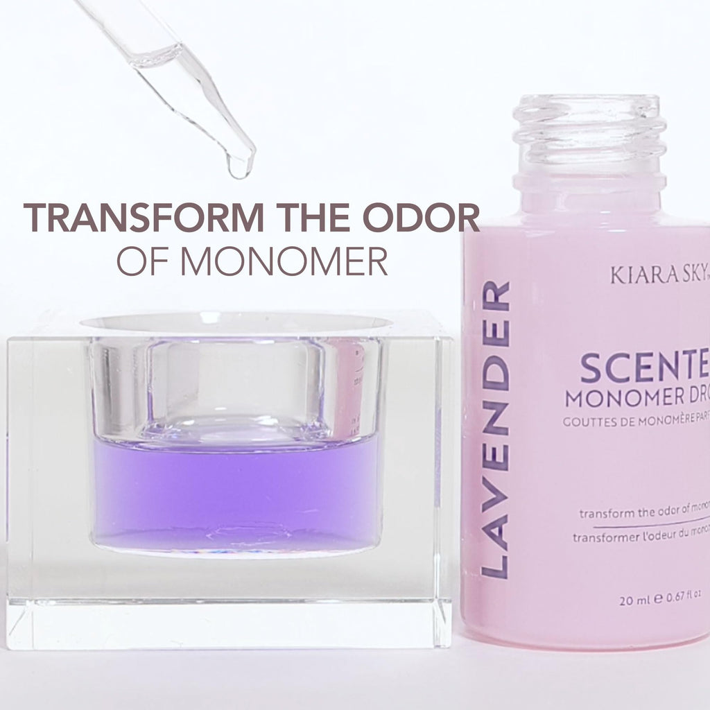 KIARA SKY Monomer Scented Drops 0.67 fl oz - Lavender Odor Neutralizer for Liquid Acrylic Monomer