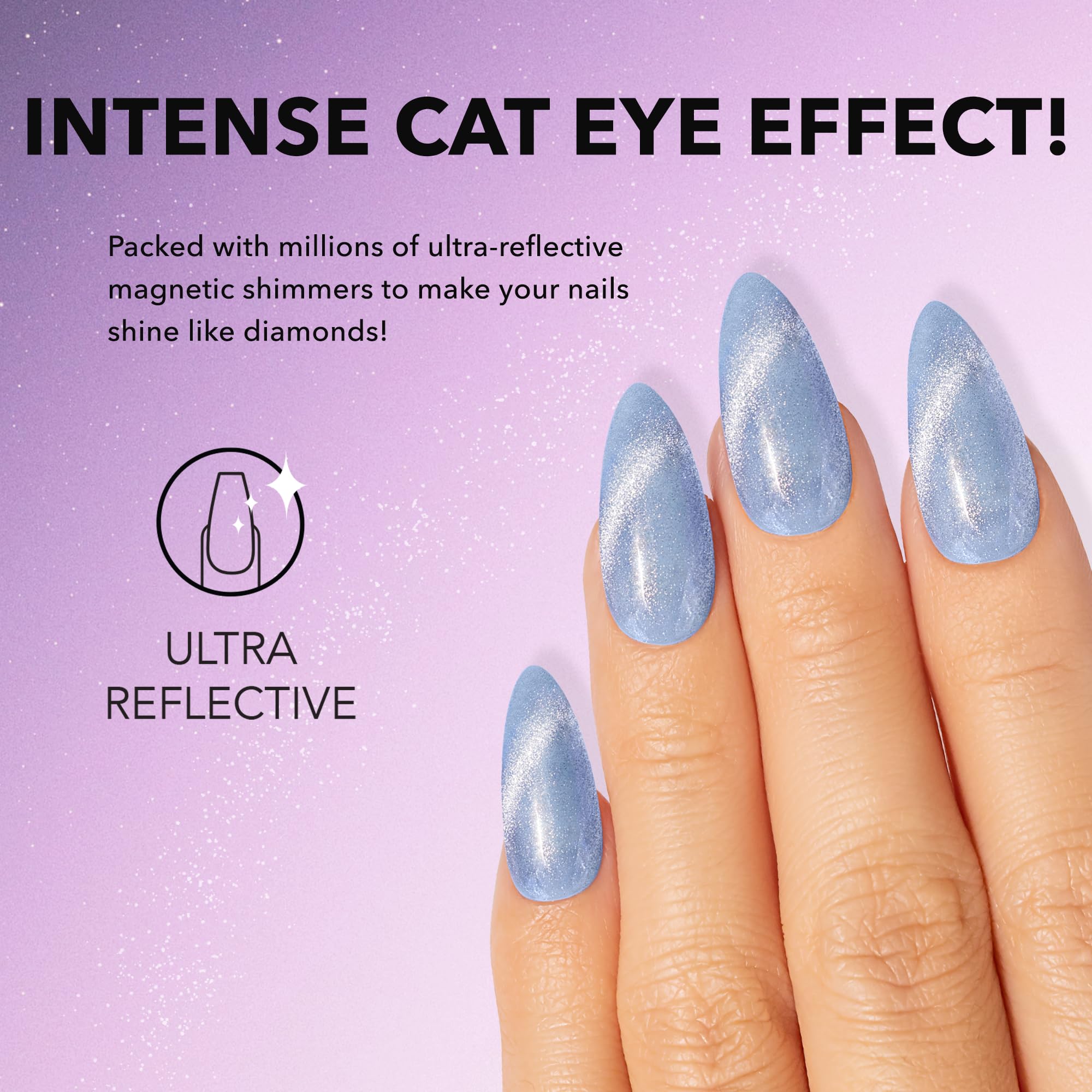KIARA SKY Gel Polish MagneticFX Peri Twinkle Cat Eye Effect – Soak Off 15ml