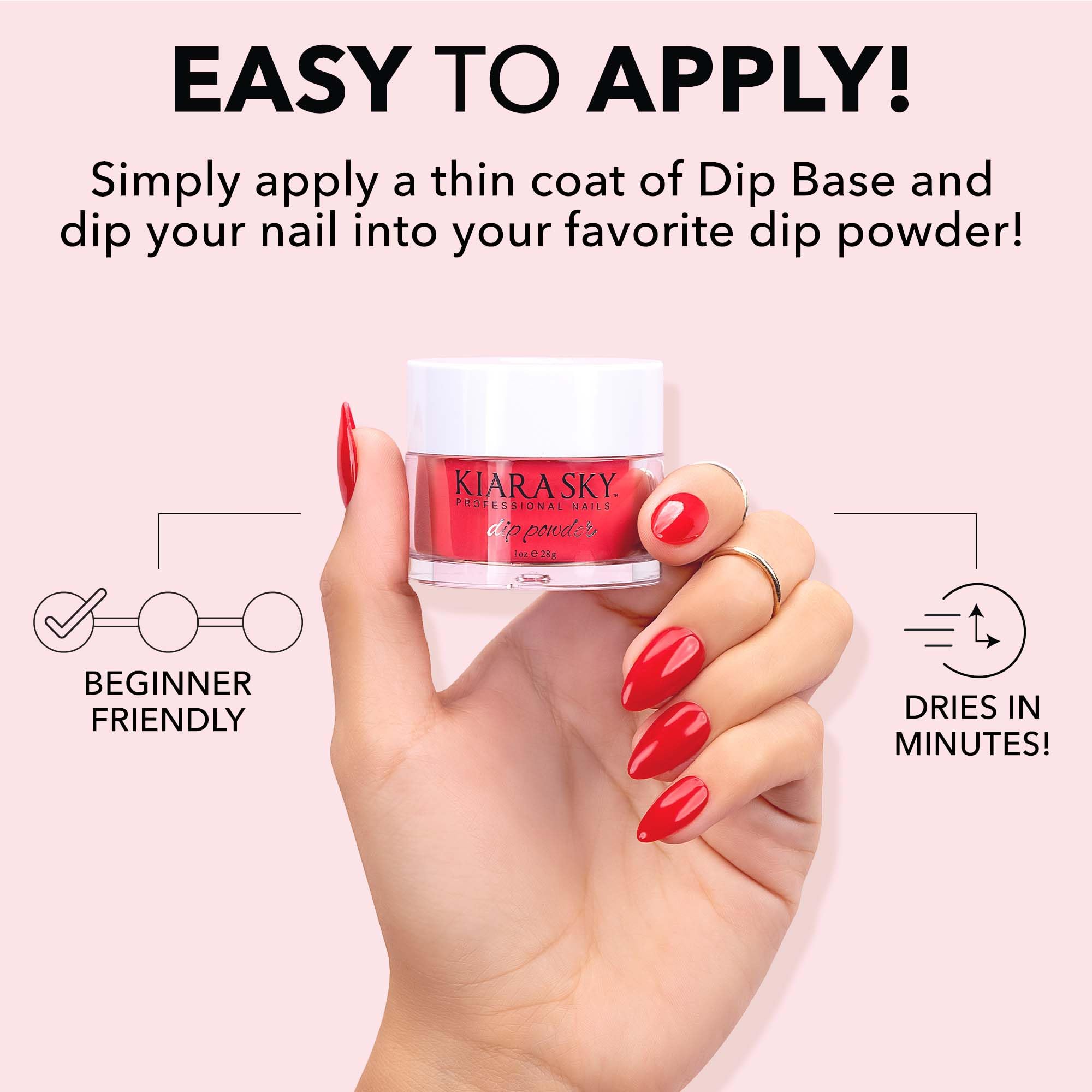 Kiara Sky Dip Powder Pink Tones 1 oz – Pink Powderpuff