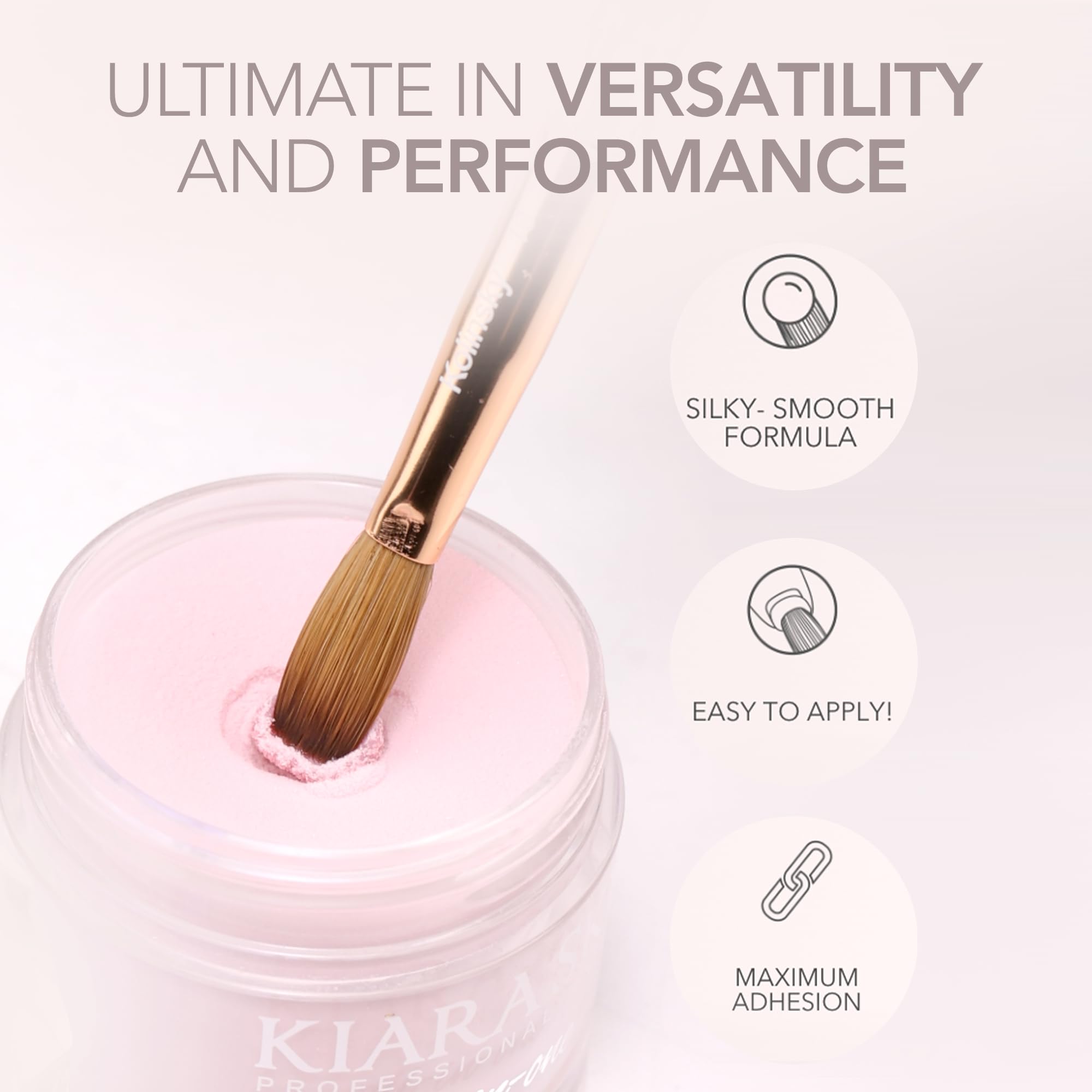 Kiara Sky All-In-One Acrylic Powders – So Romantic Cover Powder (2 oz) for Pro Nail Art