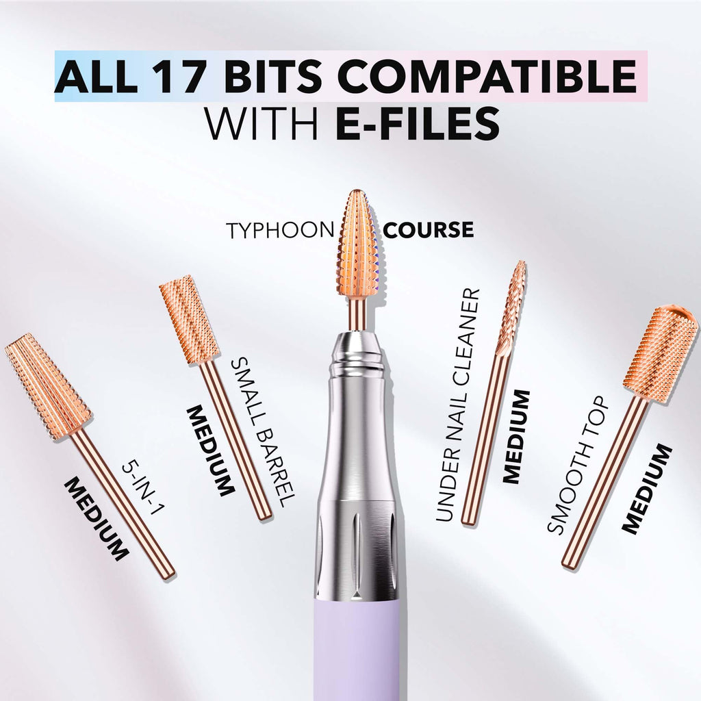 Kiara Sky Typhoon Fine Drill Bit | X-Cut Rose Gold Carbide for Beyond Pro Drill