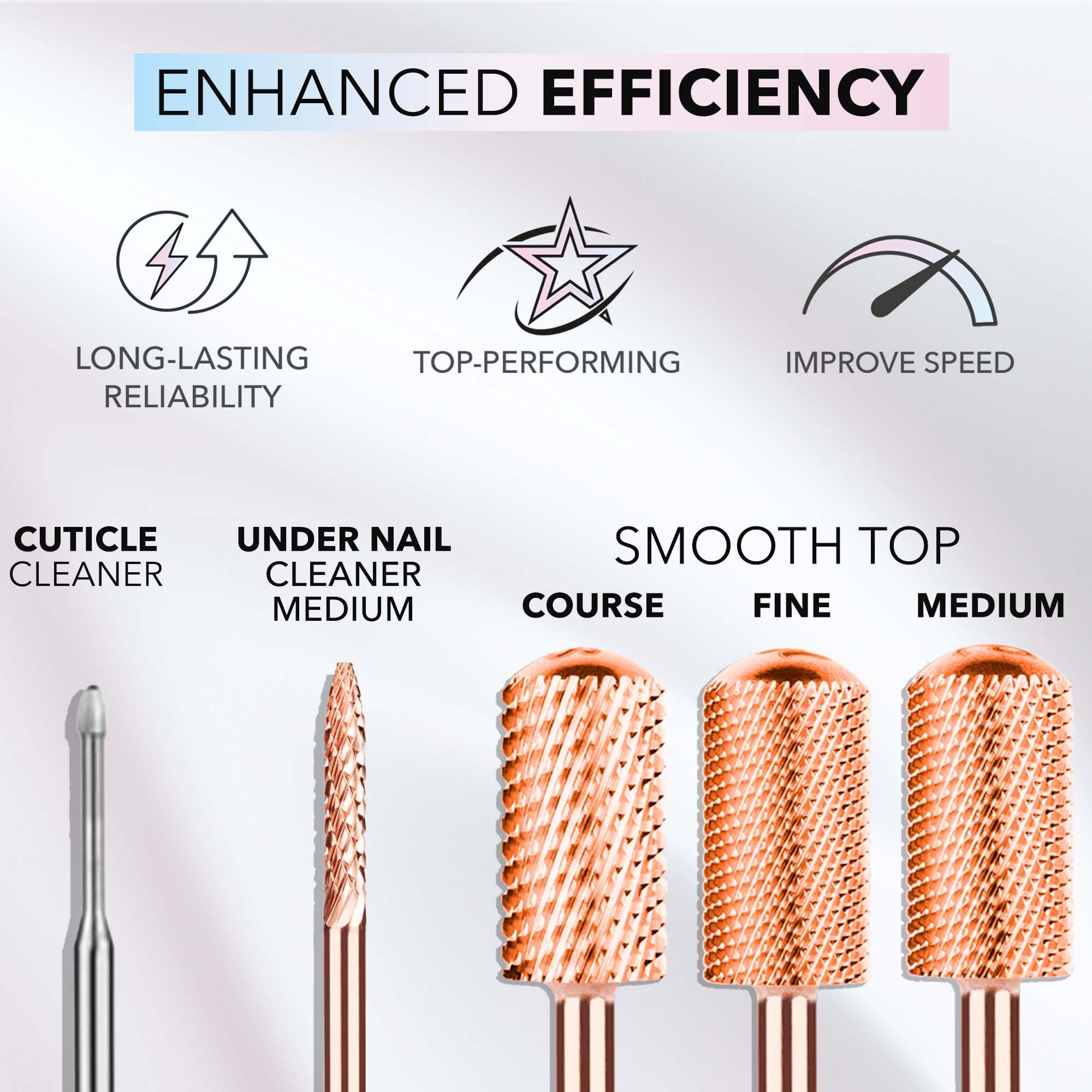 Kiara Sky Typhoon Fine Drill Bit | X-Cut Rose Gold Carbide for Beyond Pro Drill