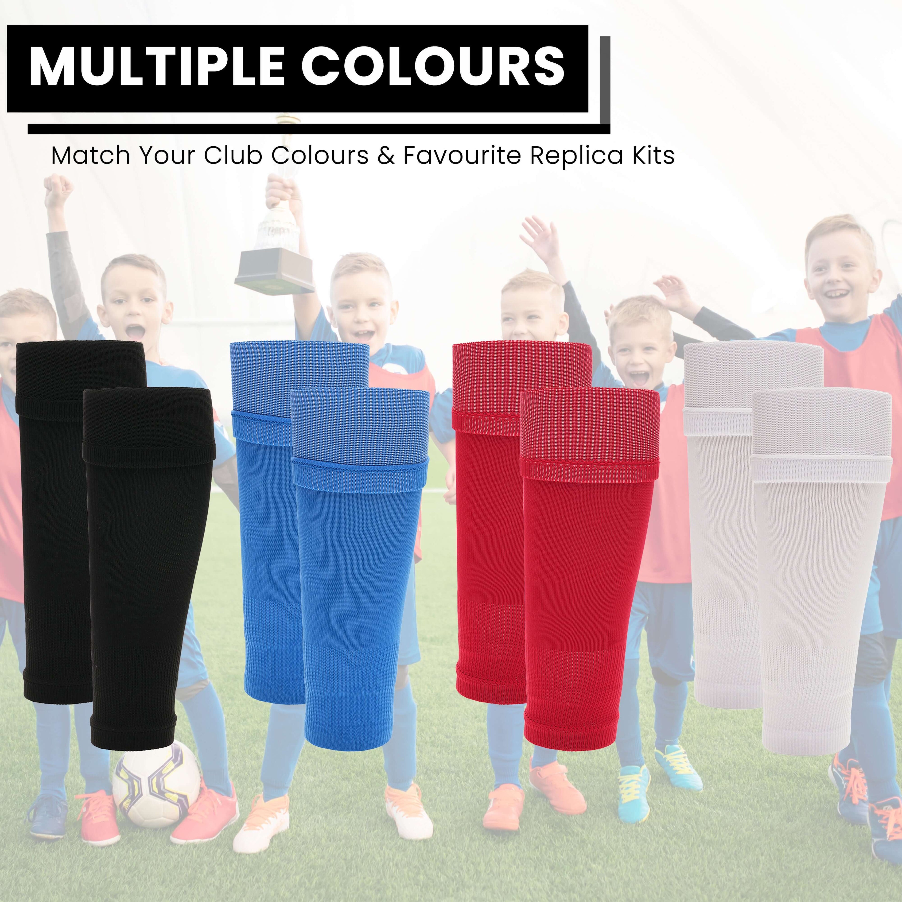 Sock Stack Kids Leg Sleeve Socks Black Over-Calf Compression Sleeves Breathable Moisture-Wicking