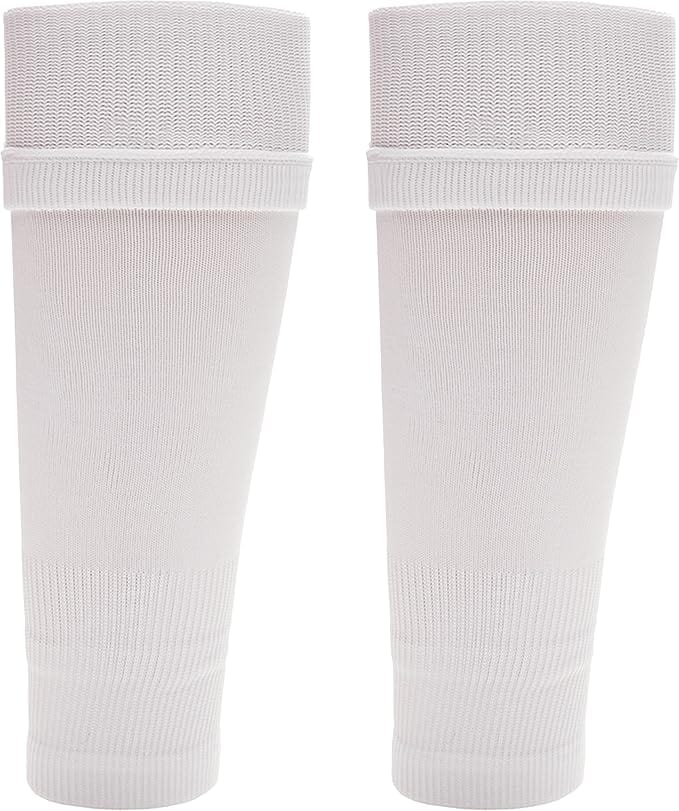 Sock Stack Kids Leg Sleeve Compression Socks White Fits Over Calf Shin Pads Breathable Durable