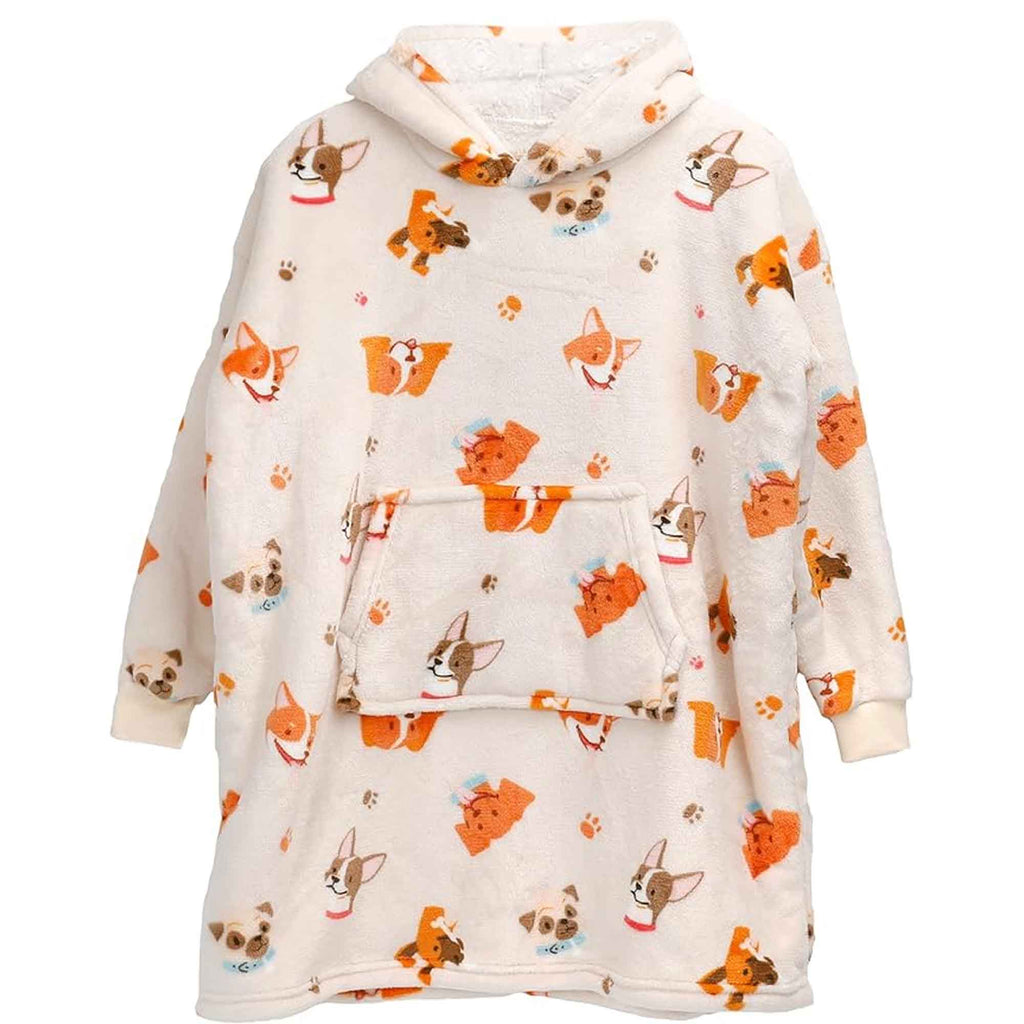 Daisy Dreamer Kids Oversized Hooded Blanket Sweatshirt Ultra Soft Sherpa Fur Flannel