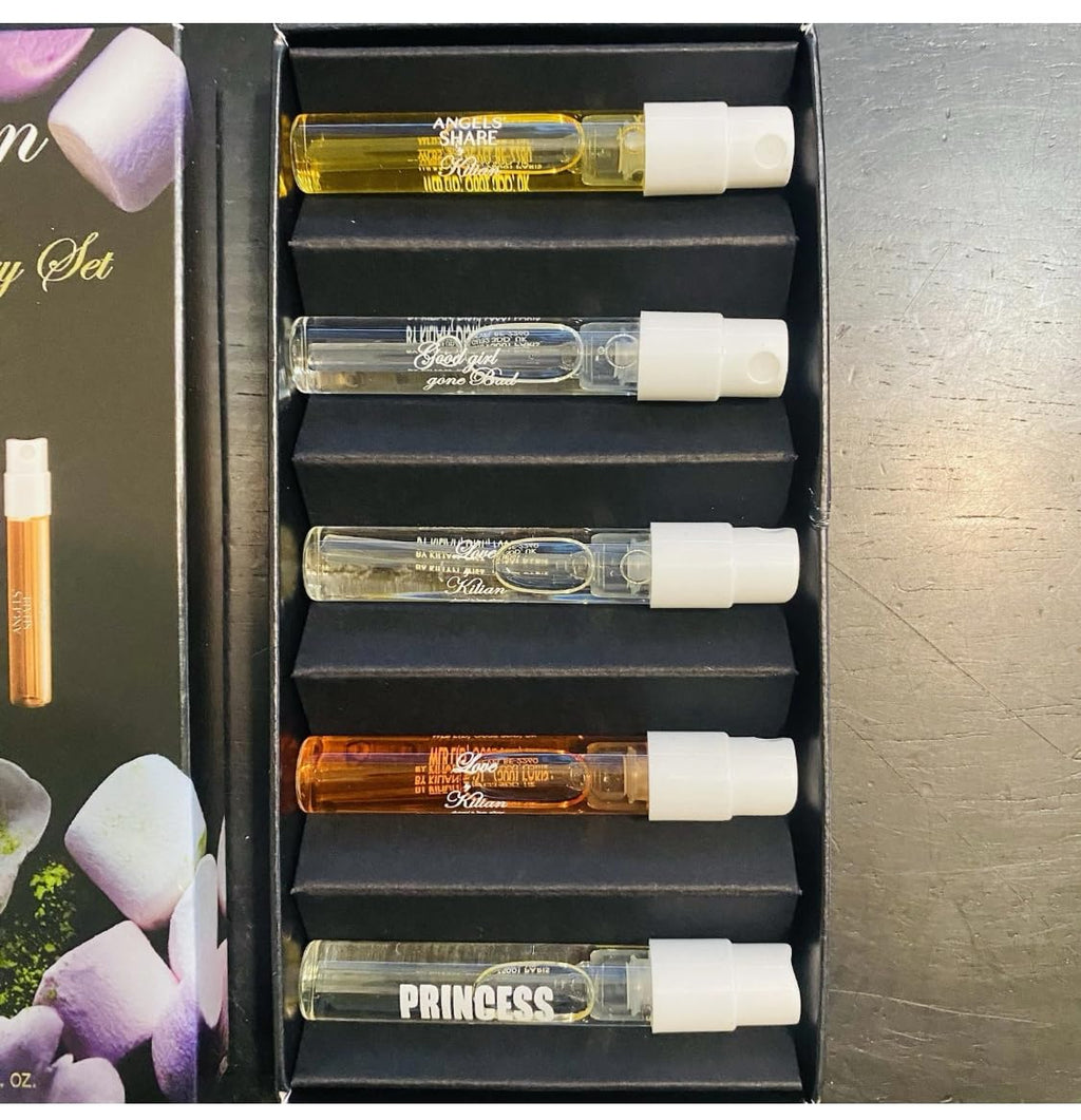 Kilian Paris Mini Discovery Set – 5x1.5ml Eau de Parfum Sampler (Love Don't Be Shy, Princess, Angels' Share, Good Girl Gone Bad, Love Don't Be Shy Eau Fraiche)