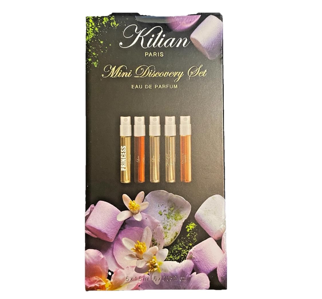Kilian Paris Mini Discovery Set – 5x1.5ml Eau de Parfum Sampler (Love Don't Be Shy, Princess, Angels' Share, Good Girl Gone Bad, Love Don't Be Shy Eau Fraiche)