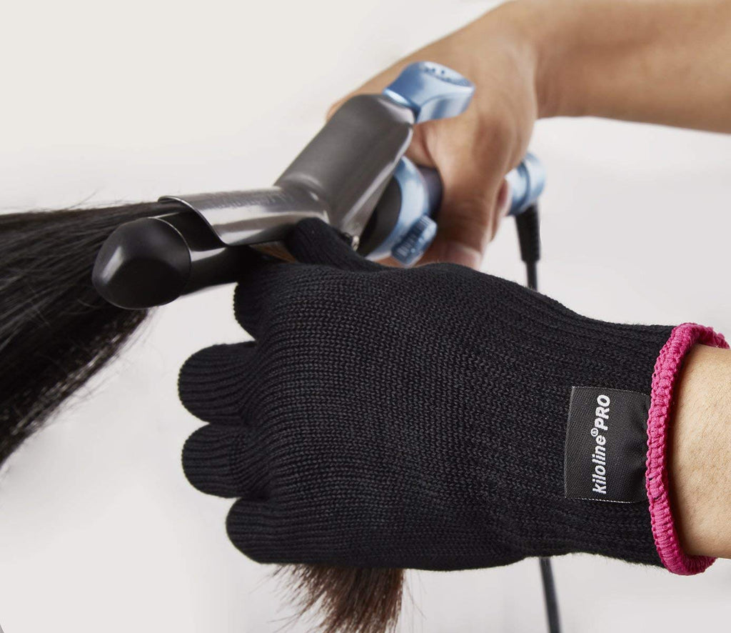 Kiloline Professional Heat Resistant Glove for Hair Styling – Heat Blocking for Curling, Flat Iron & Wand