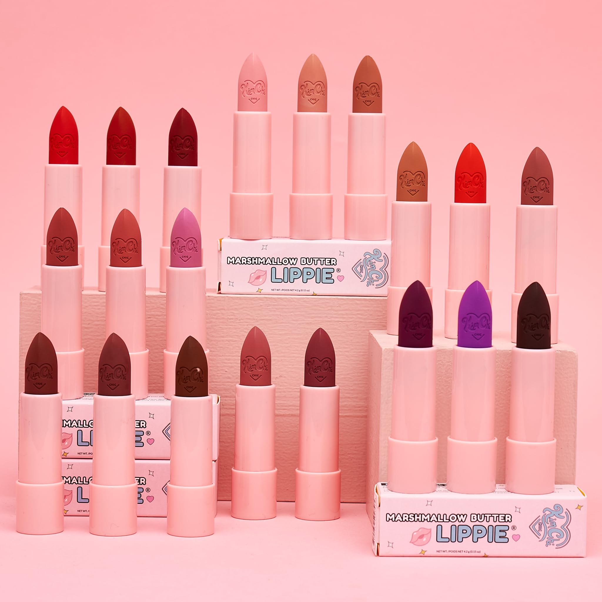 Kimchi Chic Marshmallow Butter Lippie – Soft Creamy Lipstick in Café Au Lait | Bold Pigment, Long-Lasting, Cruelty-Free