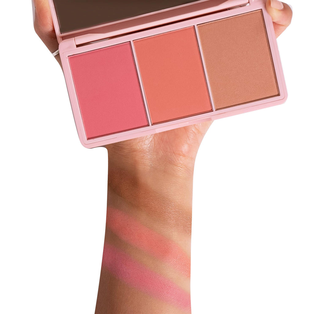 KimChi Chic Beauty Cheeky 3Some Blush Trio – 3-Color Palette in Bonita Señorita (03)