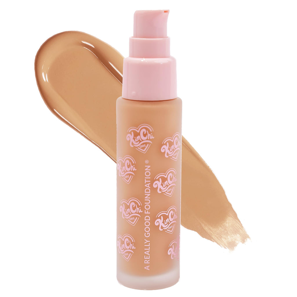 KimChiChic Beauty A Really Good Foundation – Medium to Full Coverage, Lightweight, Vegan & Cruelty-Free
