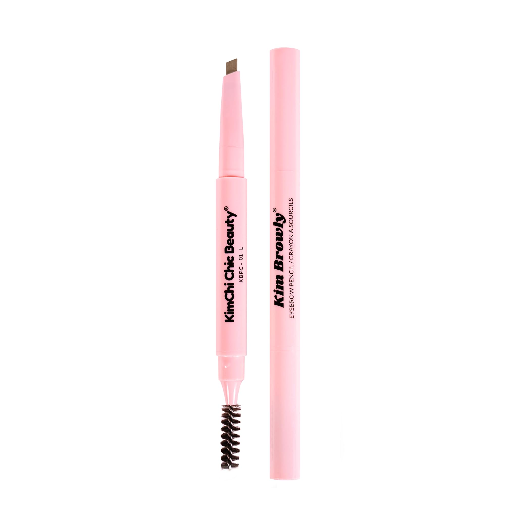 KimChiChic Beauty KimBrowly Eyebrow Pencil – Slim Mechanical Brow with Spoolie, Natural Definition (01 Blonde)