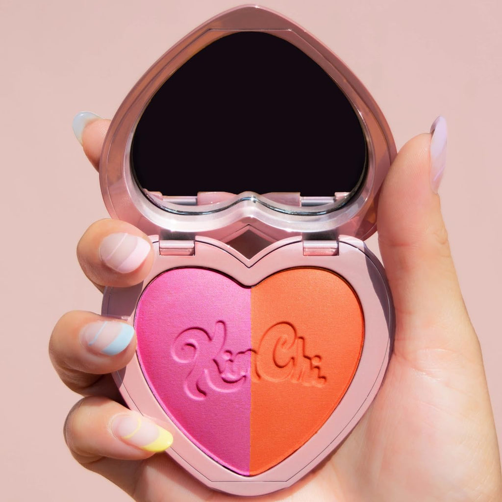 KimChiChic Beauty Thailor Blush Duo (Mercedes R) – Heart-Compact with Mirror