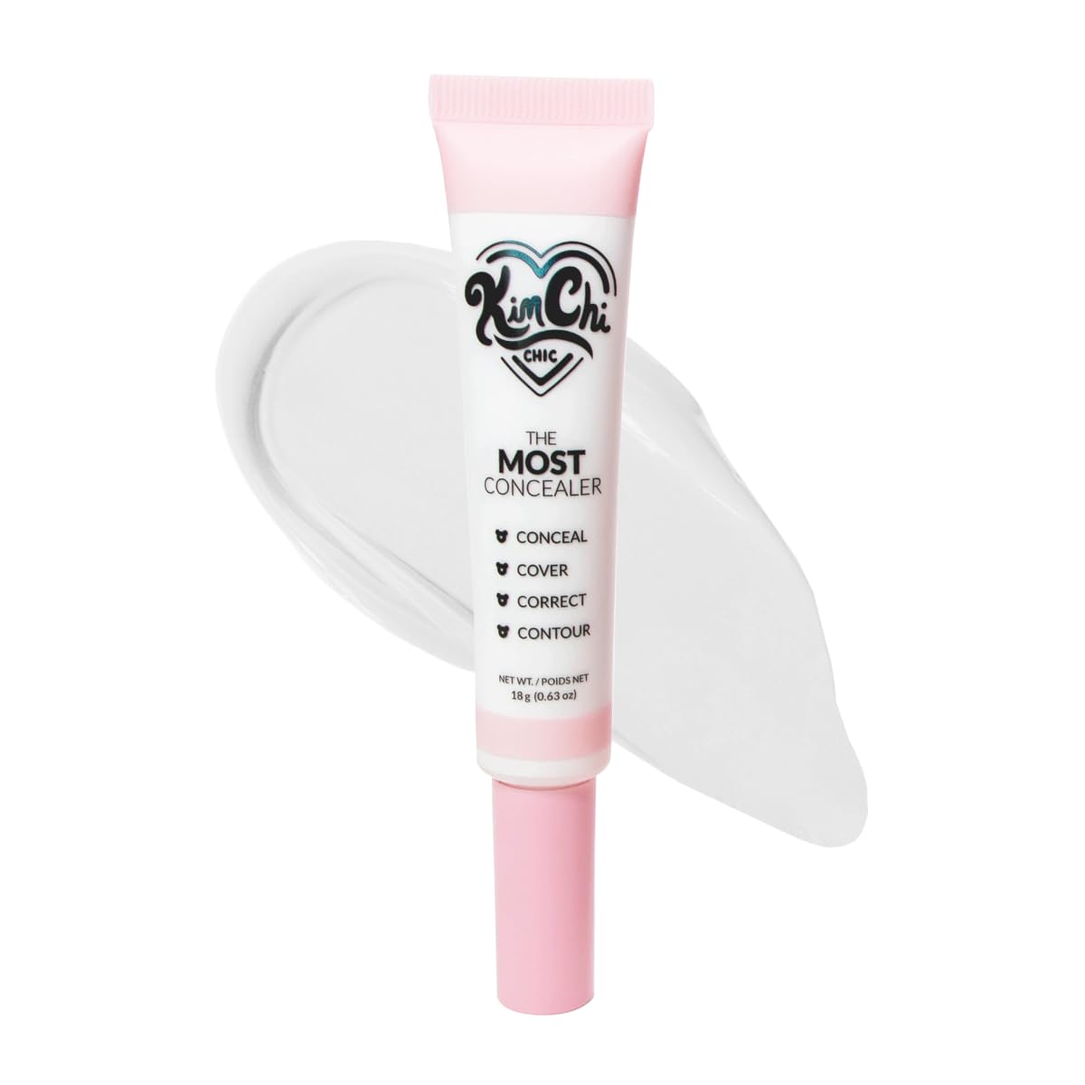 KimChiChic Beauty The Most Concealer | Full Coverage & Water-Resistant, Multi-Use with Brush