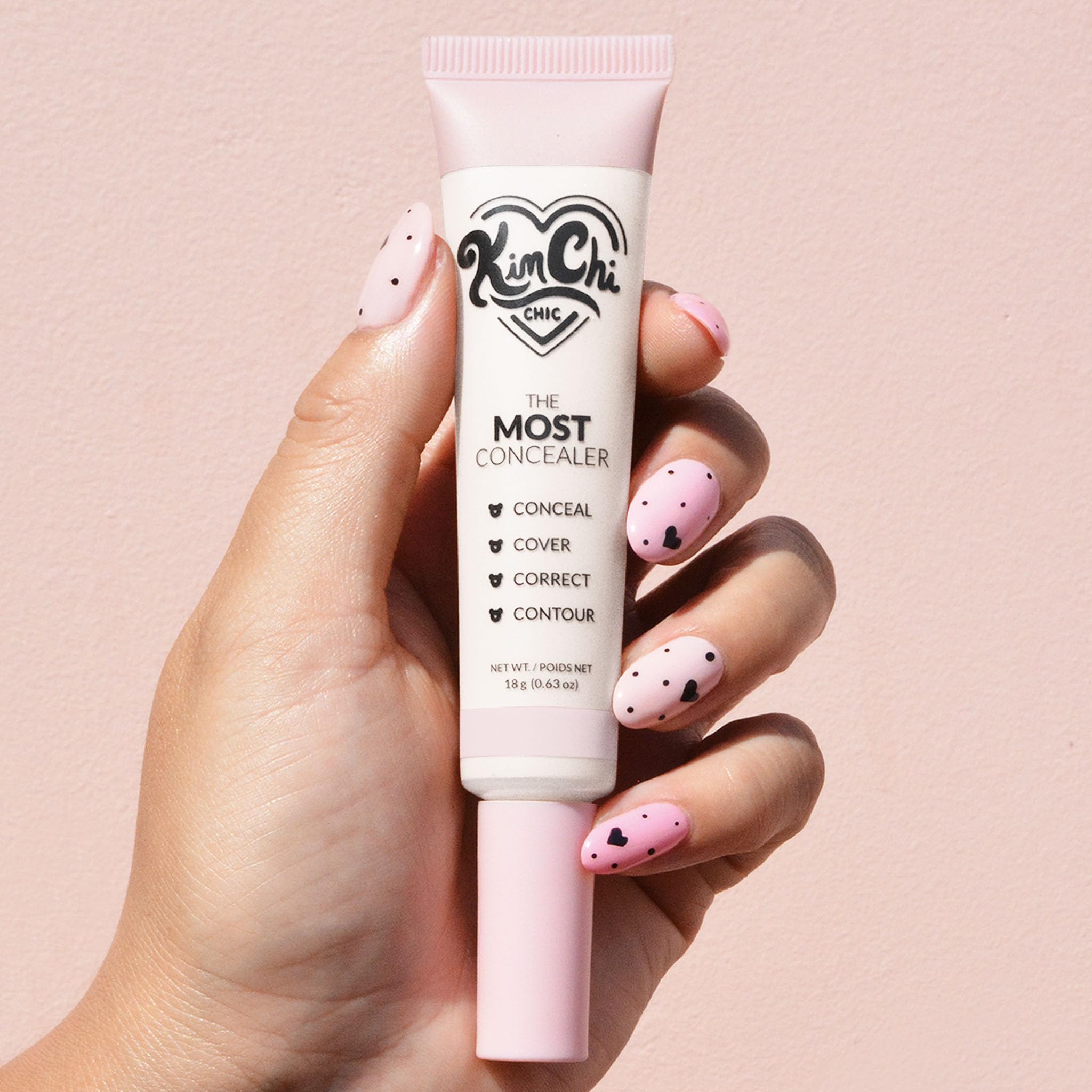KimChiChic Beauty The Most Concealer | Full Coverage & Water-Resistant, Multi-Use with Brush