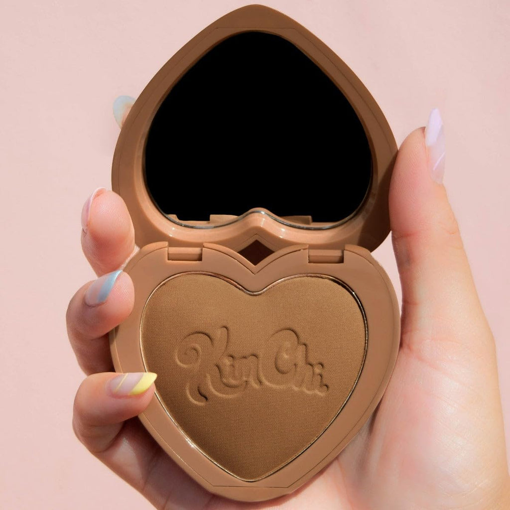 KimChiChic Beauty Thailor Bronzer — Silky Matte Finish, Buildable Glow, Heart-Shaped Compact