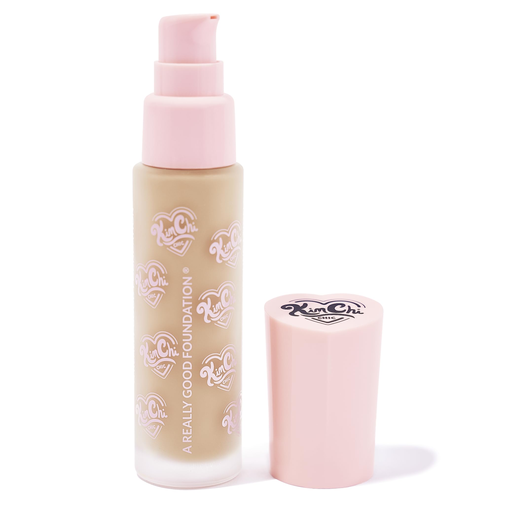 KimChiChic Beauty A Really Good Foundation | Medium to Full Coverage | Lightweight, Long-Lasting | Vegan & Cruelty-Free | 1.0 fl oz | 109L Light + Warm Undertones
