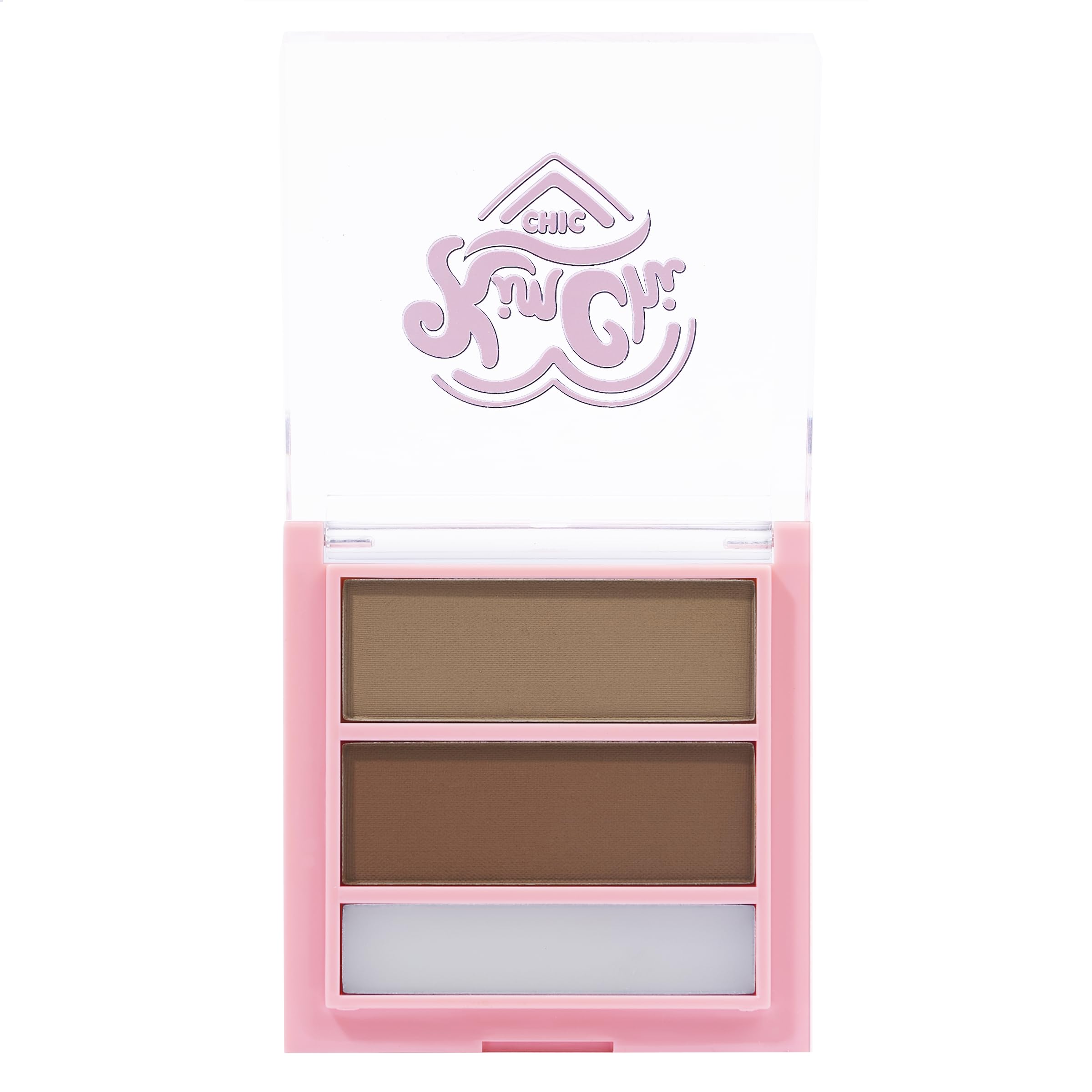 Kimchi Chic Kimbrowly Eyebrow Powder Duo with Brow Wax – Natural 3D Brows, Cruelty-Free