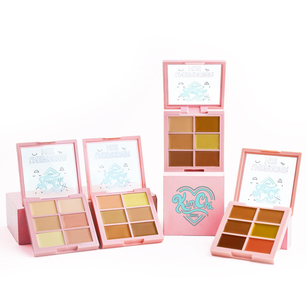 KimChiChic Beauty Undercover Hoe Corrector Palette – Full-Coverage Concealer, Creamy & Long-Wearing, Cruelty-Free (Golden Tan 0.25oz)