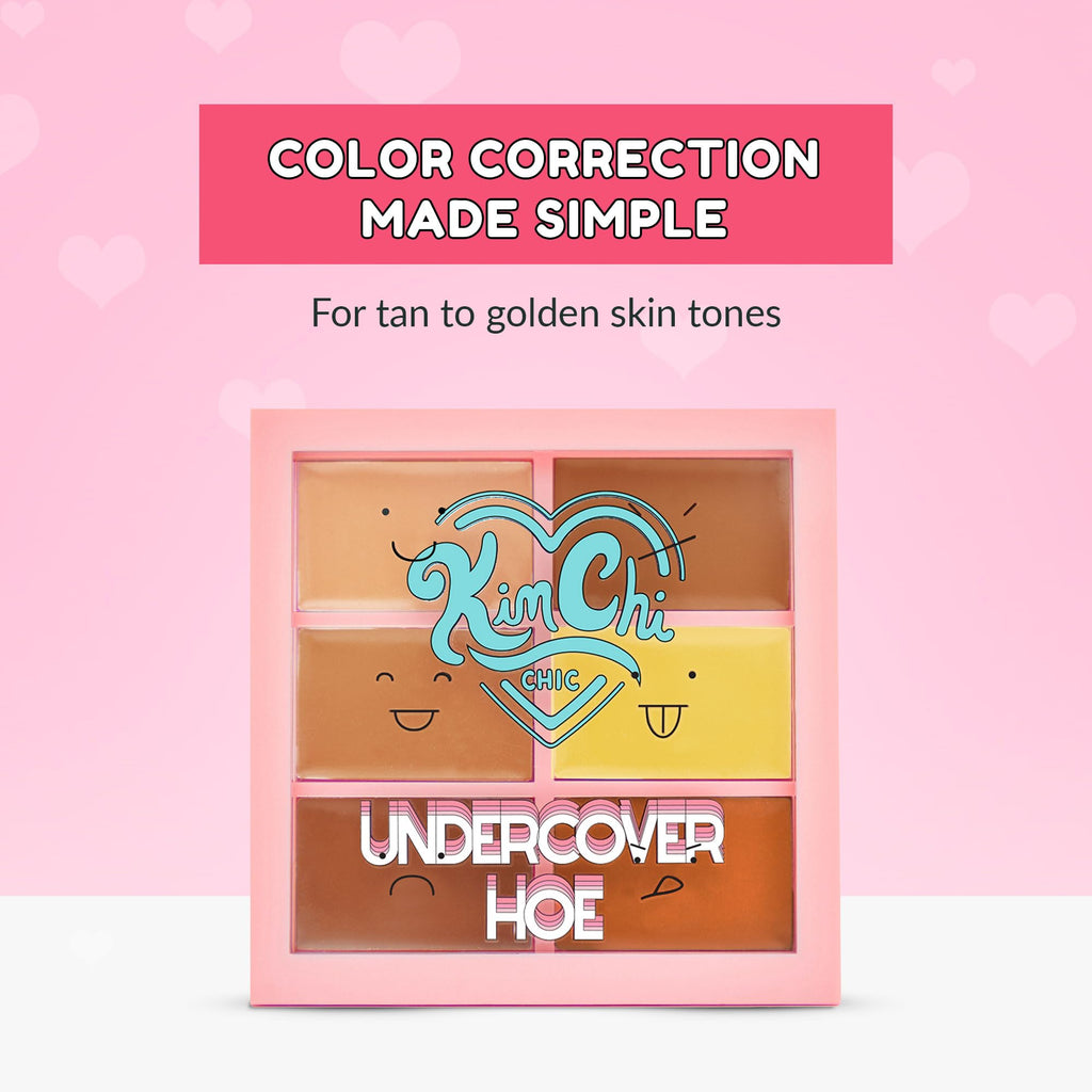 KimChiChic Beauty Undercover Hoe Corrector Palette – Full-Coverage Concealer, Creamy & Long-Wearing, Cruelty-Free (Golden Tan 0.25oz)