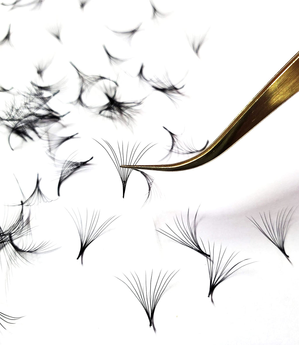 Kimeyelashes Premade Volume Fans 9–16mm | C/D Curl Wispy Promade 4D–10D