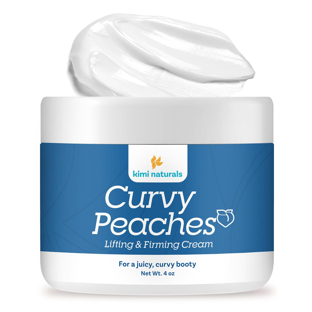 KIMI Naturals Curvy Peaches Butt Enhancement Cream – Fast Growth & Firming (4 oz)
