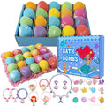 Kims Cosiart Mermaid Bath Bombs - 20-Pack with Surprise Jewelry for Kids