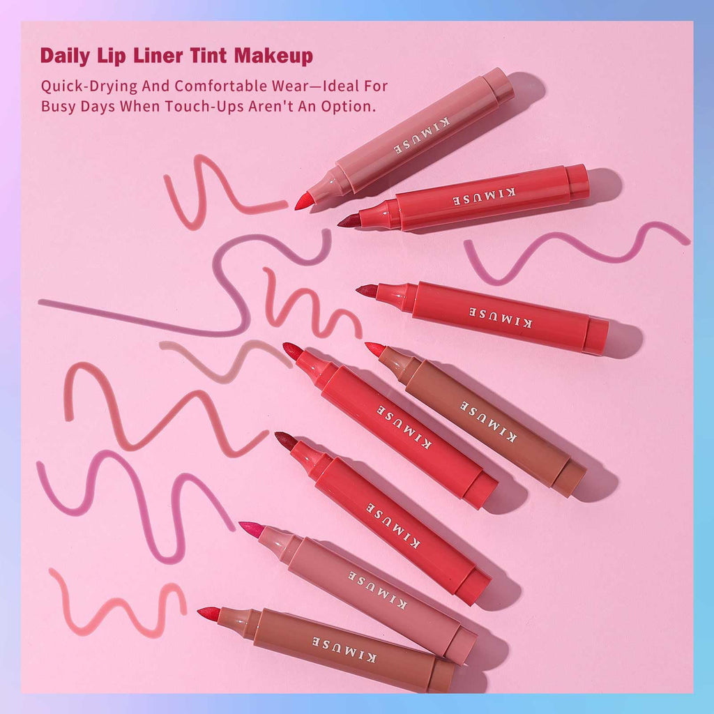 KIMUSE Lip Stain Set – 5-Piece Matte, Long-Wear Lip Color