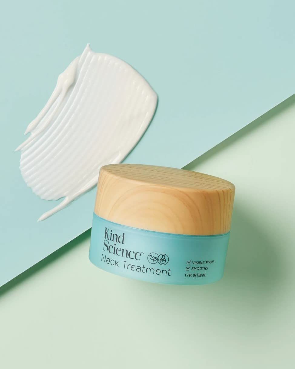Kind Science Neck Treatment – Firming, Lifting & Hydration (1.7 oz) | Paraben, Dye & Fragrance Free, Cruelty-Free