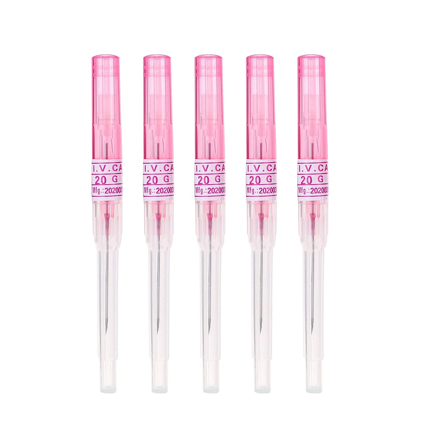 KingWei 20G Piercing Needles – 50Pcs IV Catheter Disposable Stainless Steel Hollow Needles