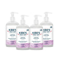 Kirk's Hydrating Hand Wash with Coconut Oil & Aloe Vera | Odor Neutralizing DeoPlex | Vegan & Non-GMO | Rosemary & Sage | 12 oz | 4 Pack