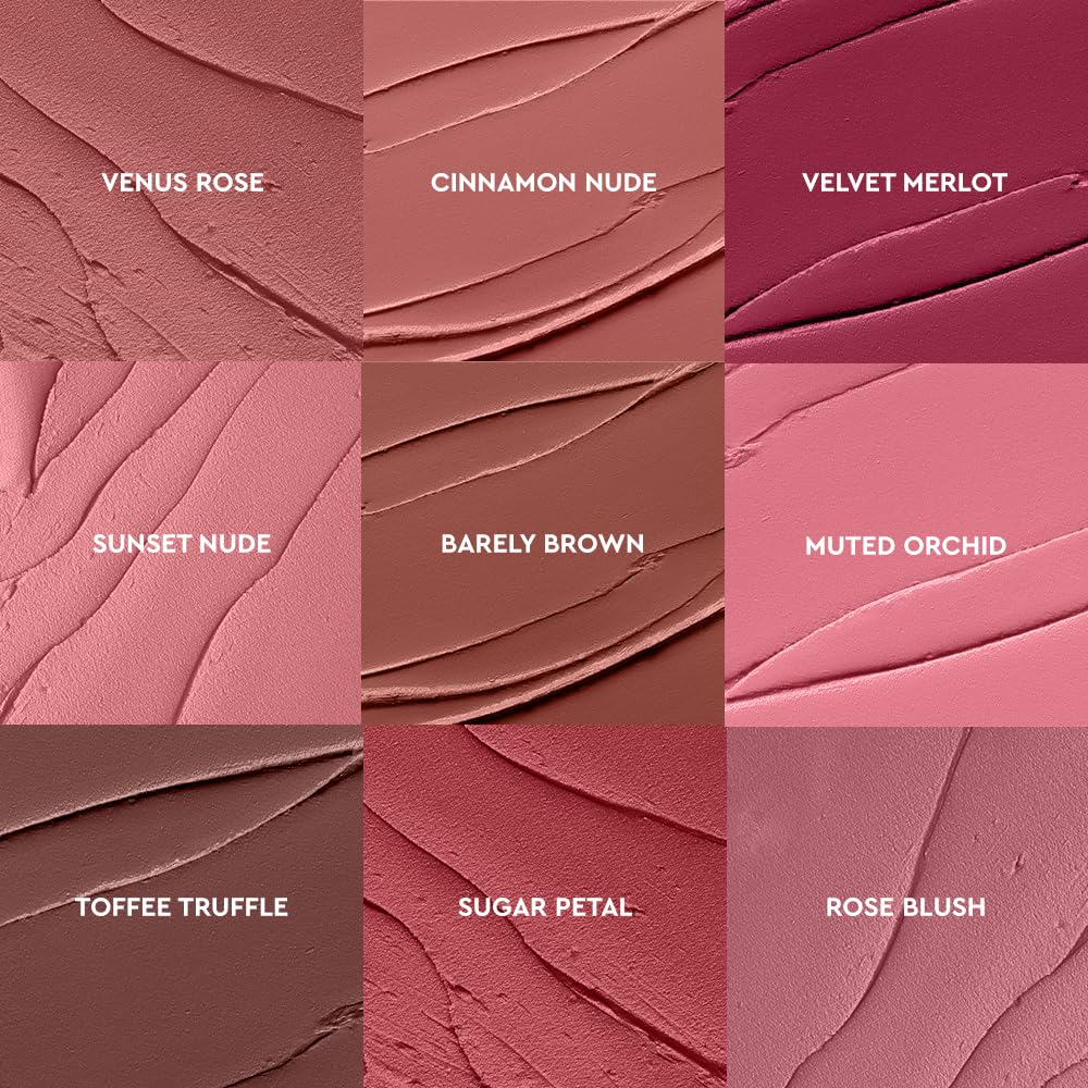 KIRO Non-Stop Airy Matte Liquid Lipstick - Mauve Crush | Ultra-Light, Long-Lasting Color