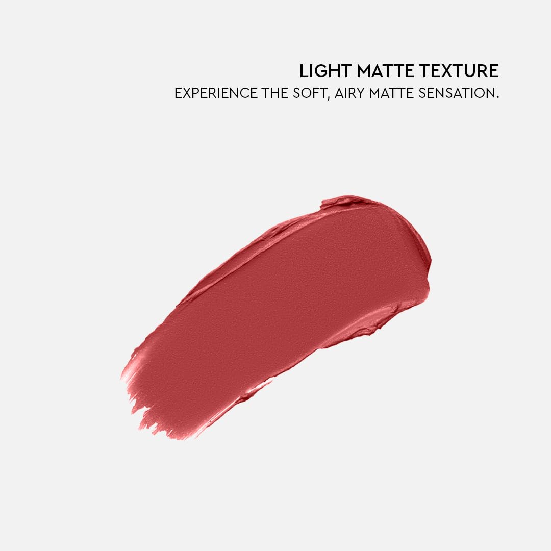 KIRO Non-Stop Airy Matte Liquid Lipstick - Mauve Crush | Ultra-Light, Long-Lasting Color