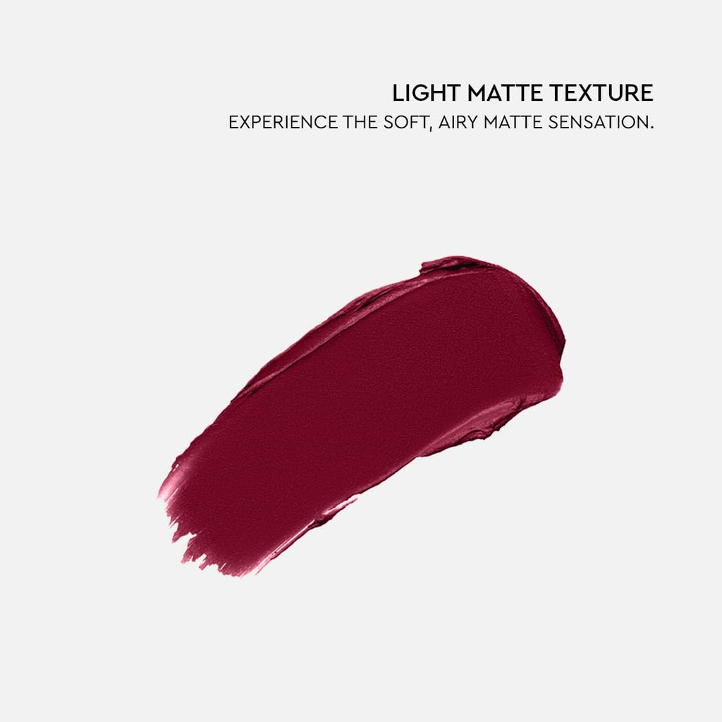 KIRO Non-Stop Airy Matte Lipstick Velvet Merlot – Long-Lasting, Hydrating, Waterproof Lip Color (5ml)