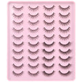 Kiromiro False Eyelashes – Natural Look, 4 Styles, Wispy 3D Lashes Pack