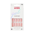KISS Gel Fantasy Midnight Snacks Nails – Short Squoval Press-On Kit (28 Nails + Glue)