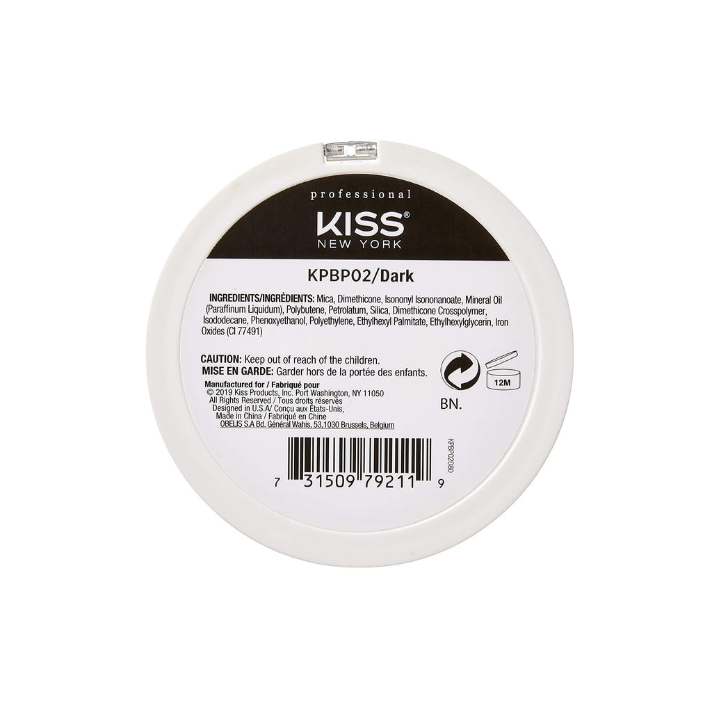 KISS NEW YORK Pro Touch Glow & Bronze Powder for Face & Body - Deep (KPBP02) | Contour, Bronze & Highlight