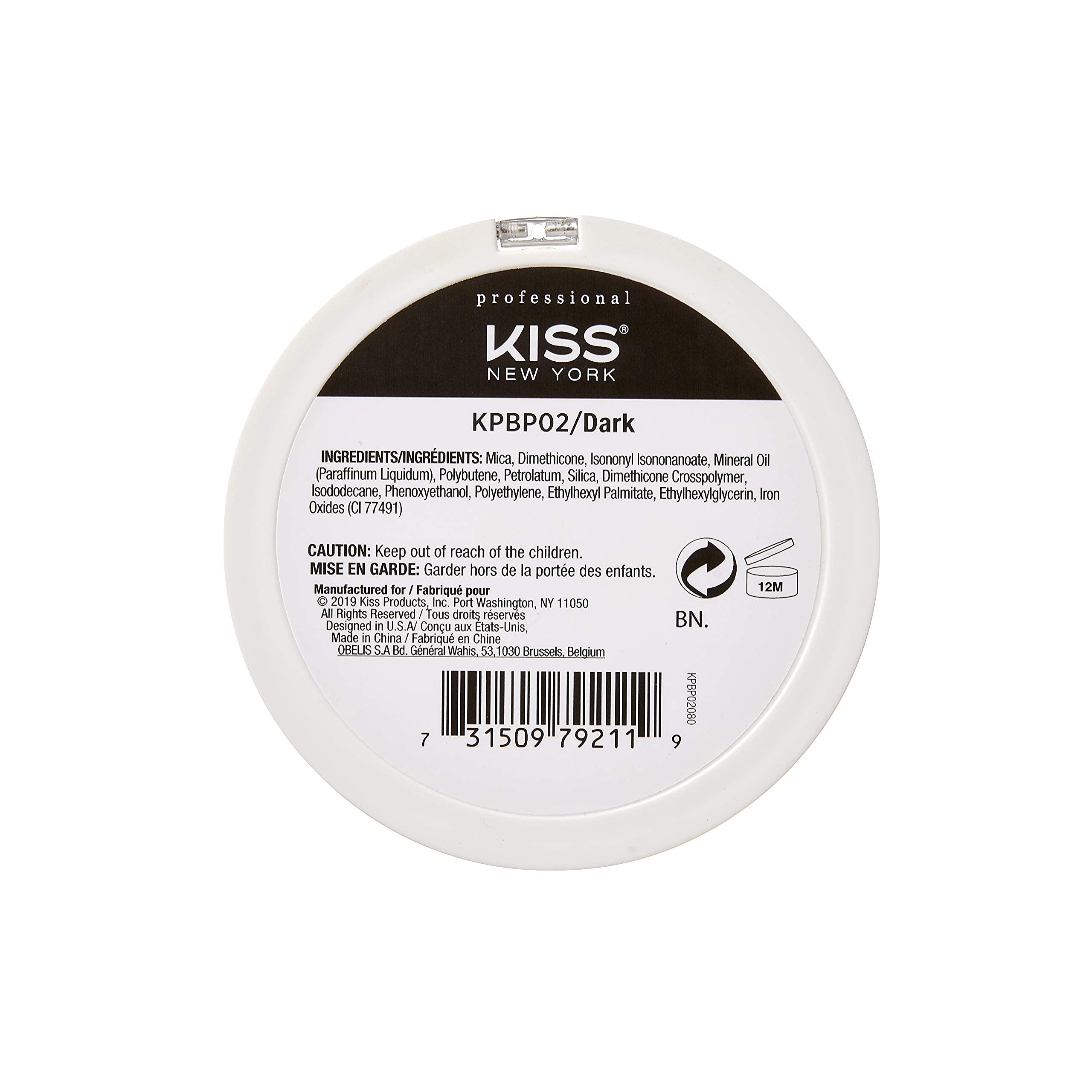 KISS NEW YORK Pro Touch Glow & Bronze Powder for Face & Body - Deep (KPBP02) | Contour, Bronze & Highlight
