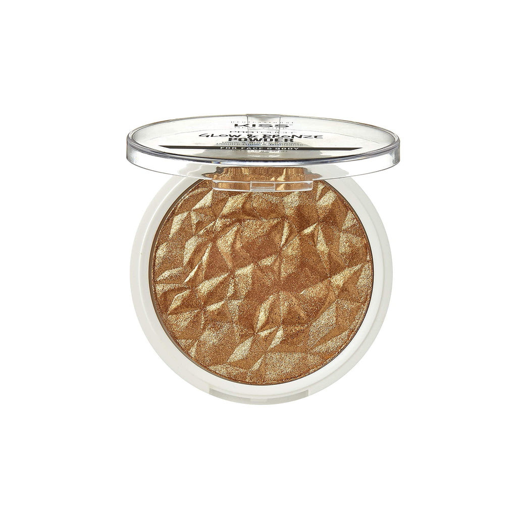 KISS NEW YORK Pro Touch Glow & Bronze Powder for Face & Body - Deep (KPBP02) | Contour, Bronze & Highlight