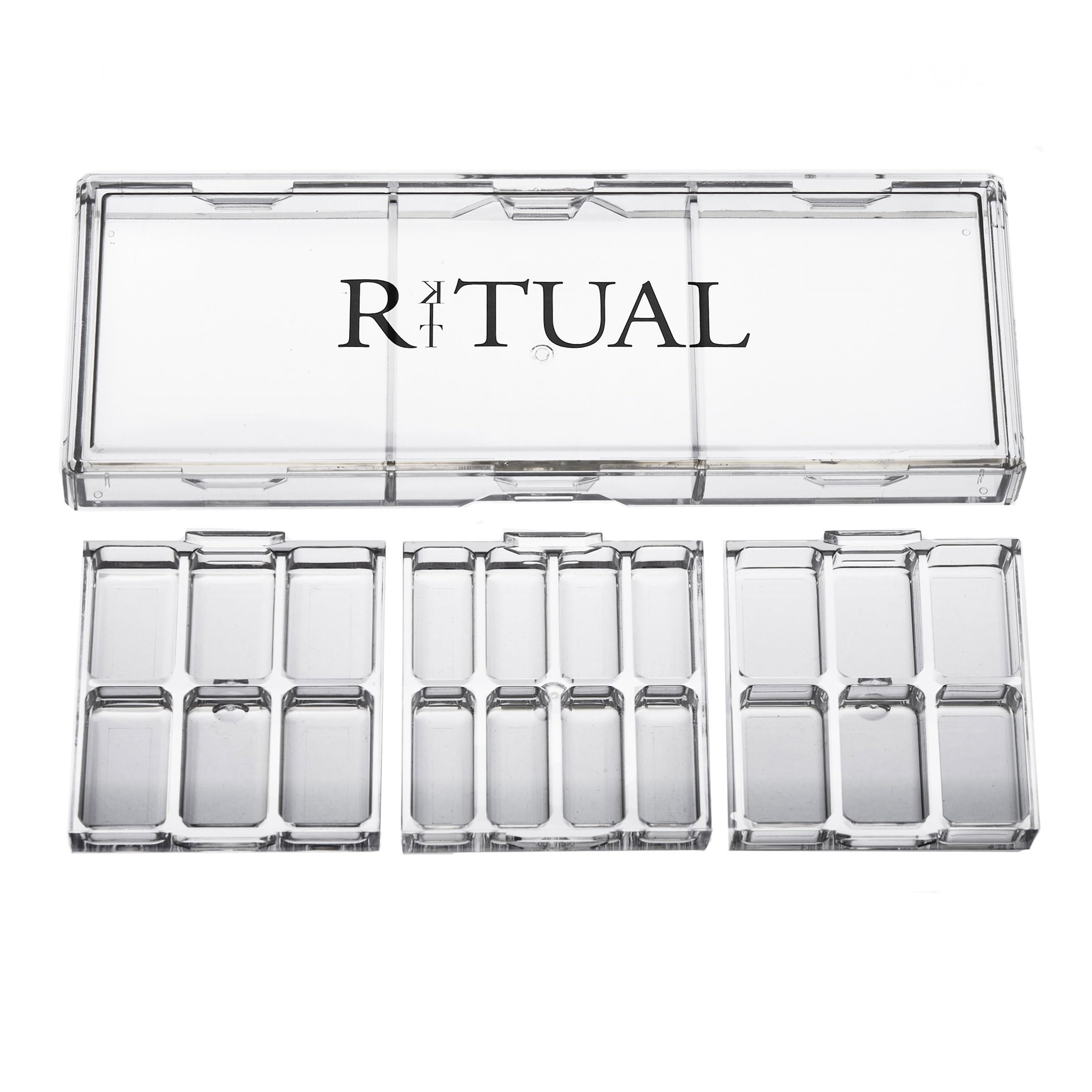 KIT RITUAL Empty Makeup Palette — 20 Wells, Interchangeable System | Ritual Pro Palette 3