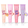 KIUORET Hydration Lip Gloss Set – 4 Pc Keychain with Cute Charms