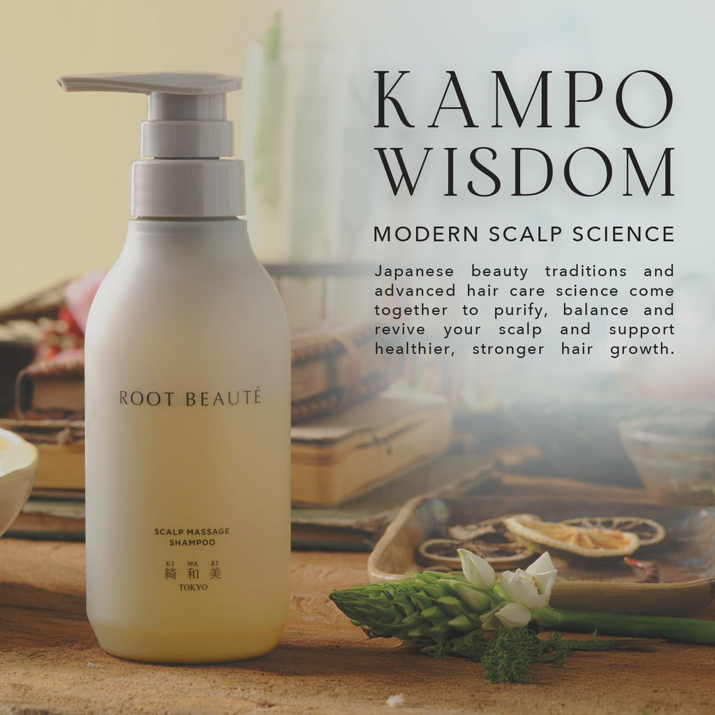 KIWABI Root Beaute Itchy Scalp Shampoo – Sulfate-Free, pH-Balanced Scalp Care