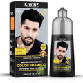 Kiwinz Professional Black Hair Color Shampoo for Men – 5 in 1 Dye Shampoo, Ammonia Free, 500ml, 100% Color Accuracy