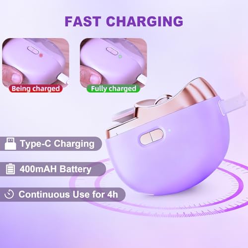 Kiwtreby Electric Nail Clipper 2-in-1: Gentle Trim & Polish for All Ages